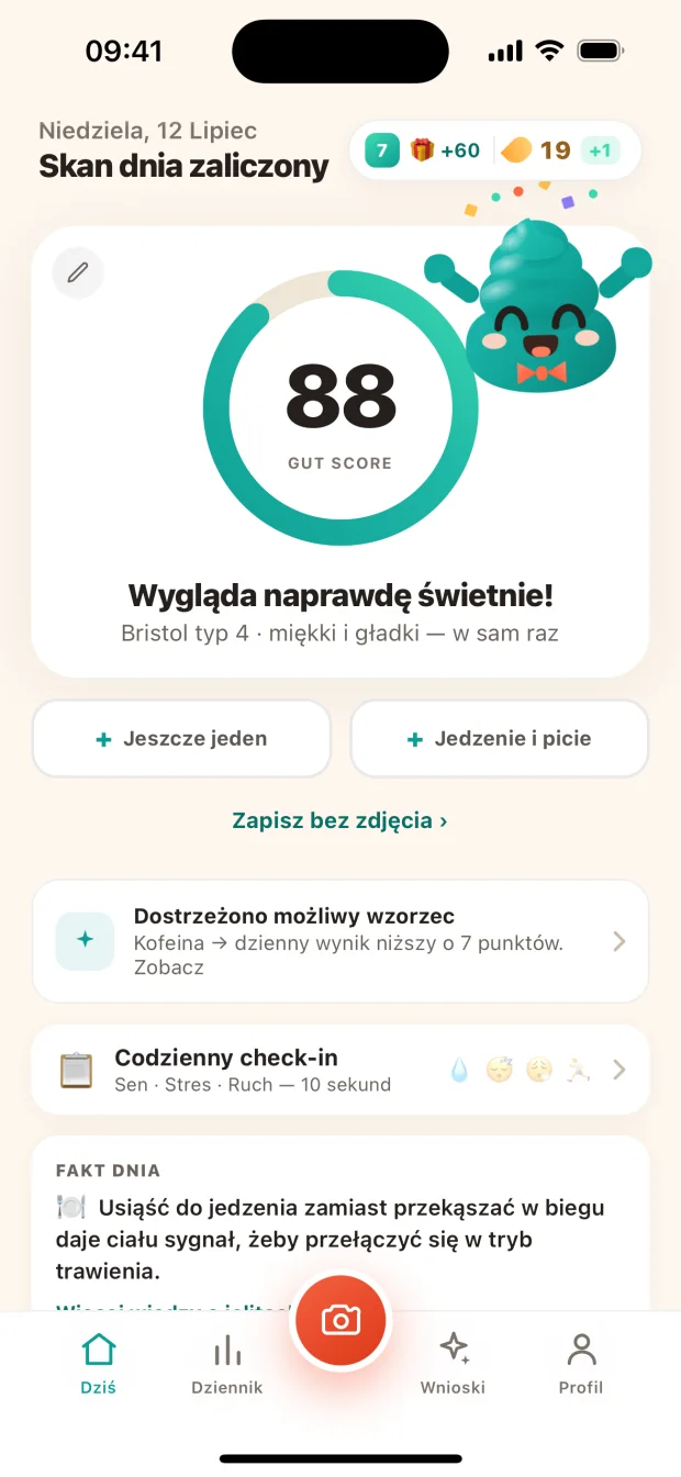 Dzienny skan gotowy